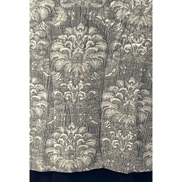 RJ Stevens Carol Escritor VTG silver gray Nehru shirt jacket mandarin collar 8 - Picture 5 of 10